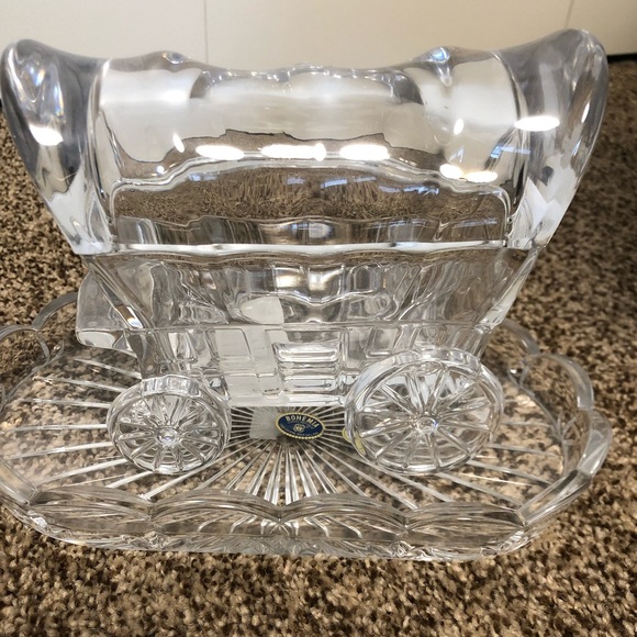 Bohemia crystal butter dish - Picture 2 of 4